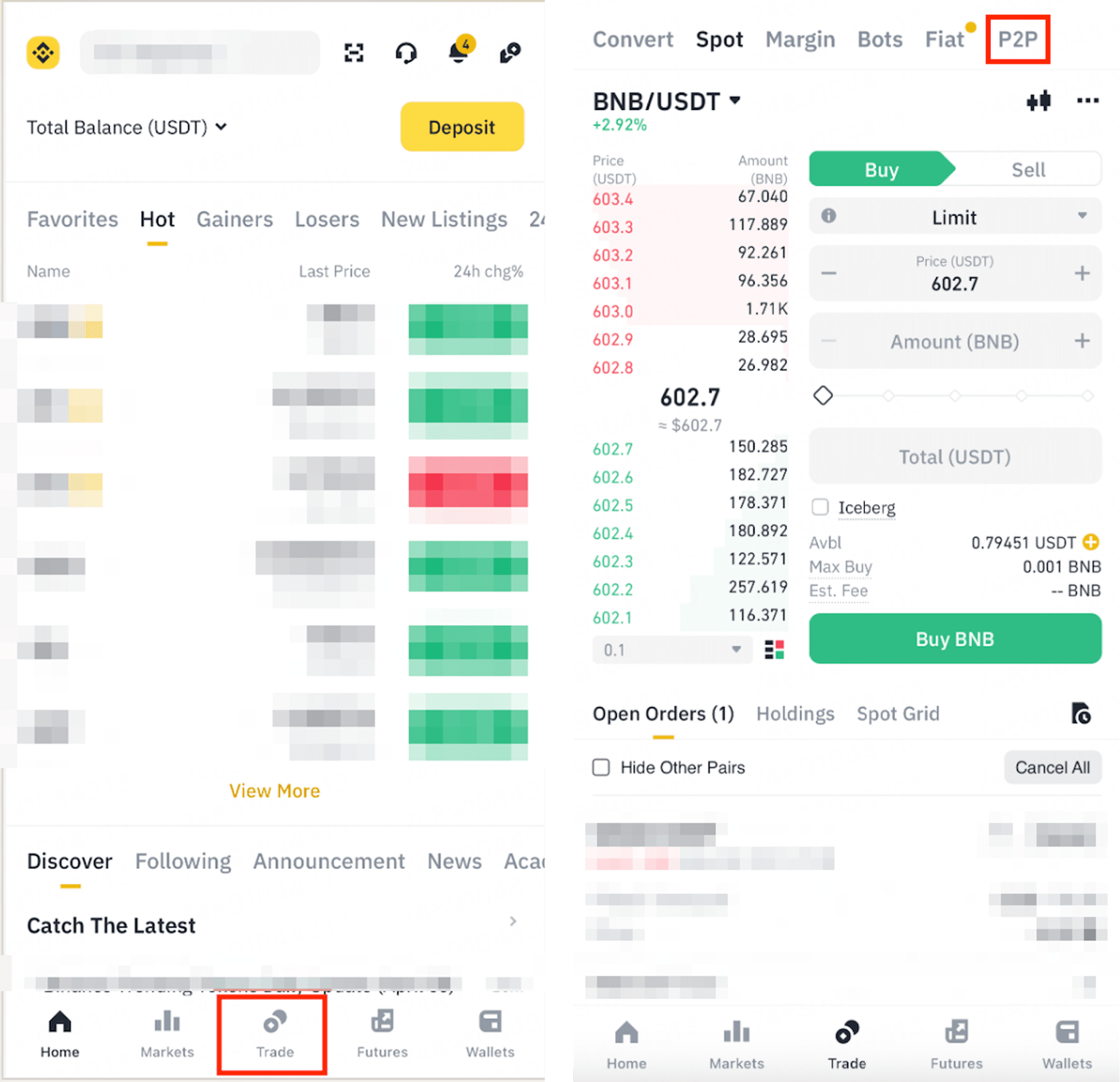 Binance P2P Mexico trading interface